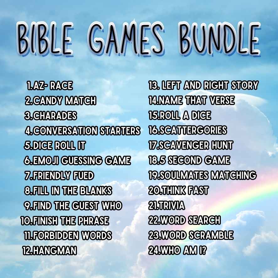 BIBLE GAMES BUNDLE PRINTABLE - Image 4