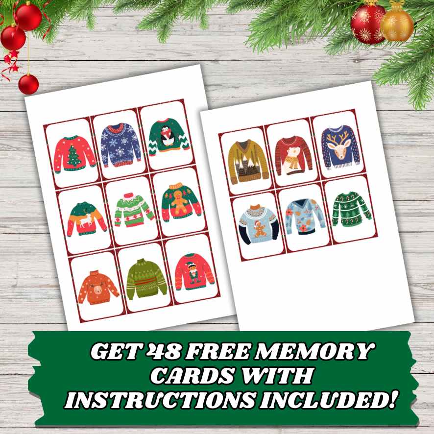 CHRISTMAS BINGO UGLY SWEATER GAME CARDS - Image 6