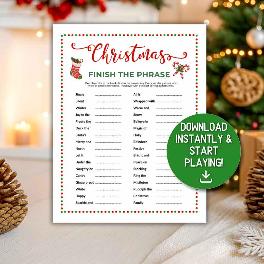 CHRISTMAS FINISH THE PHRASE GAME - Image 2