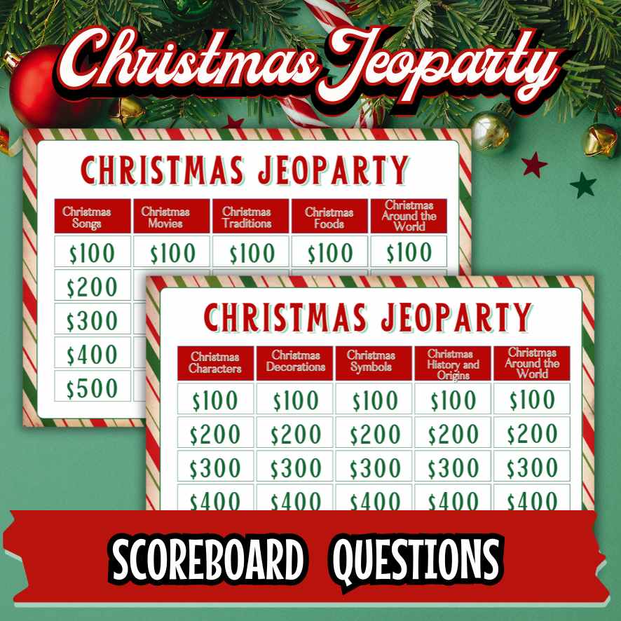 CHRISTMAS JEOPARDY GAME PRINTABLE - Image 5