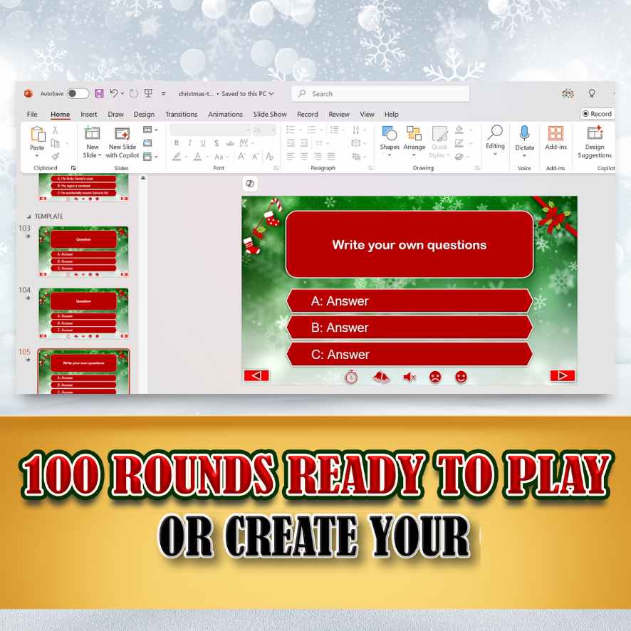 CHRISTMAS TRIVIA POWERPOINT GAME - Image 3