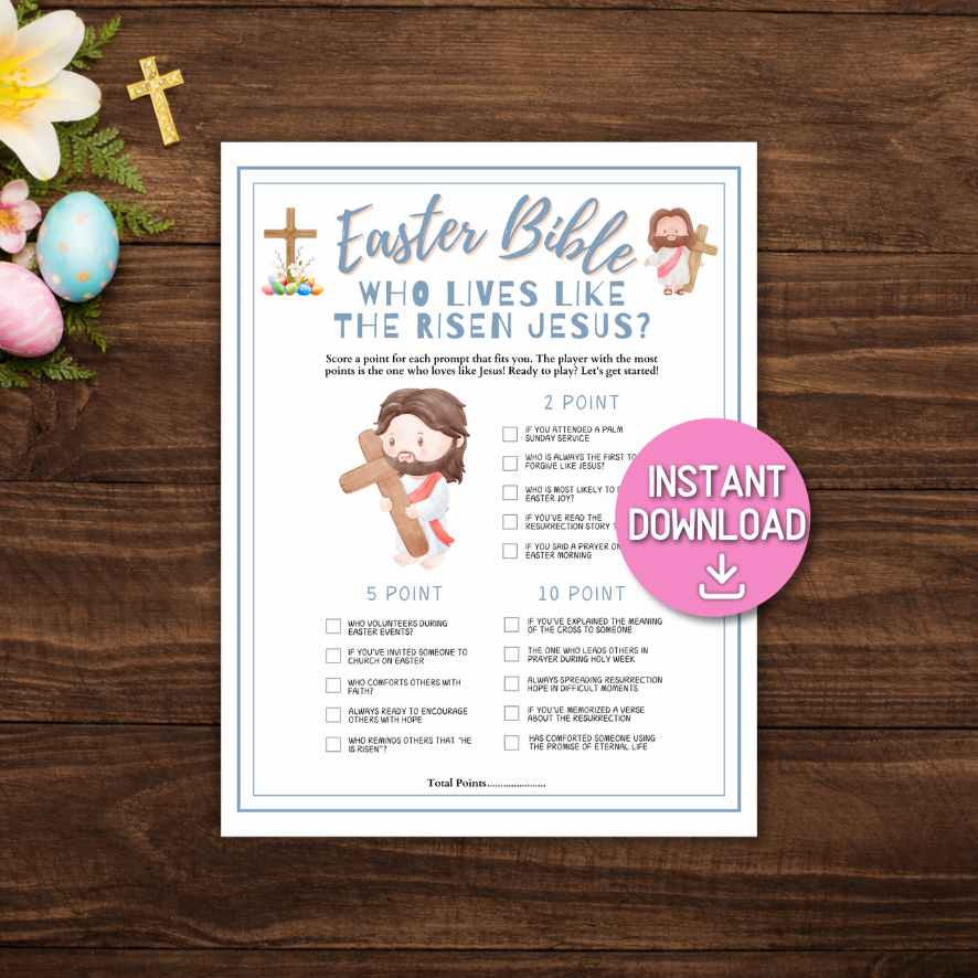 EASTER BIBLE GAMES BUNDLE PRINTABLE - Image 3