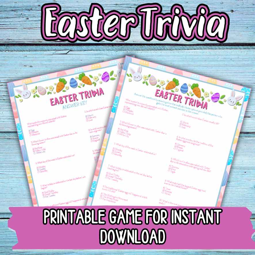 EASTER TRIVIA GAME PRINTABLE - Image 4