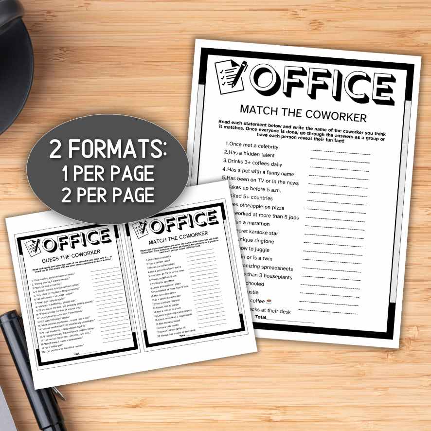 GUESS THE COWORKER GAME PRINTABLE - Image 4