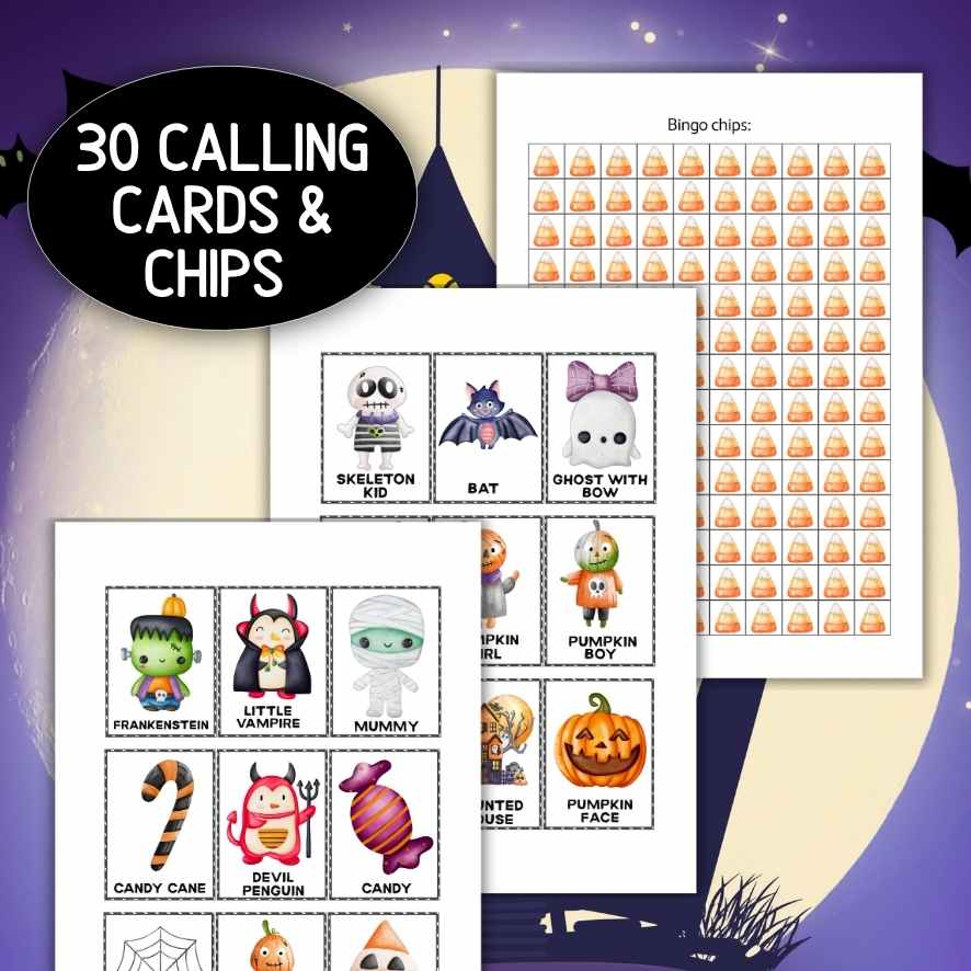 HALLOWEEN BINGO CARDS FOR KIDS - Image 5