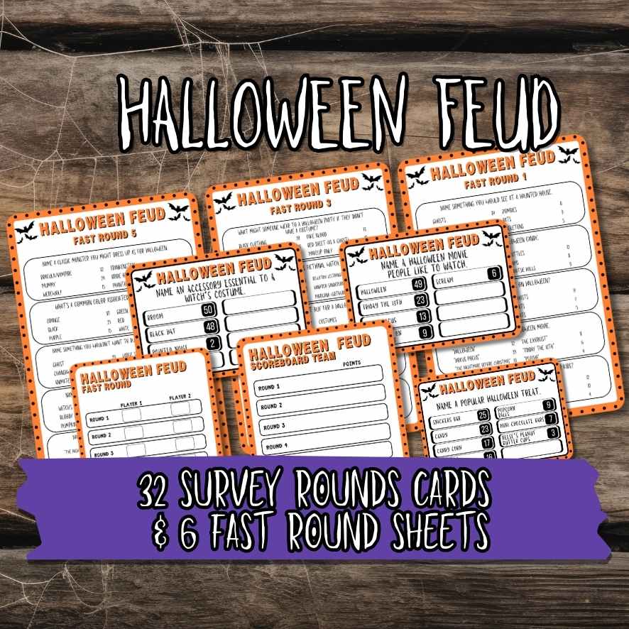 HALLOWEEN FEUD GAME PRINTABLE FOR ADULT - Image 5
