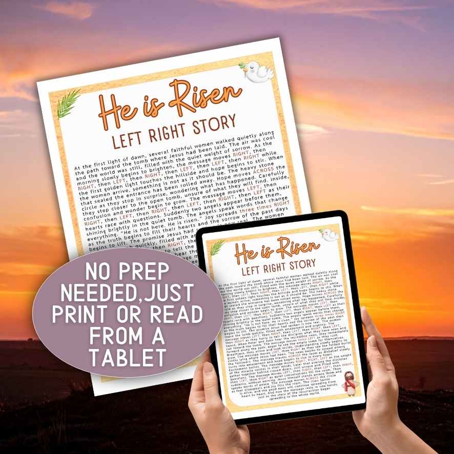 HE IS RISEN LEFT RIGHT GAME - Image 3