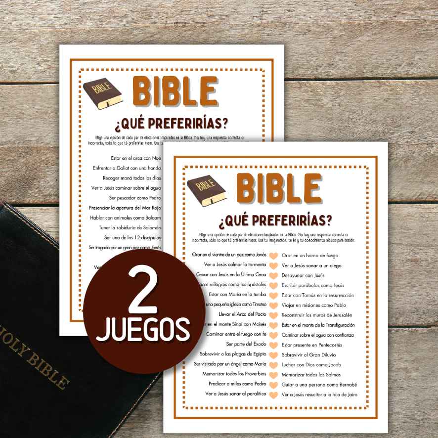 JUEGO BIBLICO IMPRIMIBLE EN ESPAÑOL - Image 2