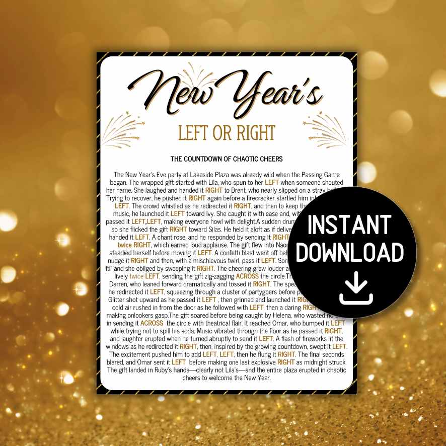 LEFT RIGHT NEW YEARS GAME - Image 2