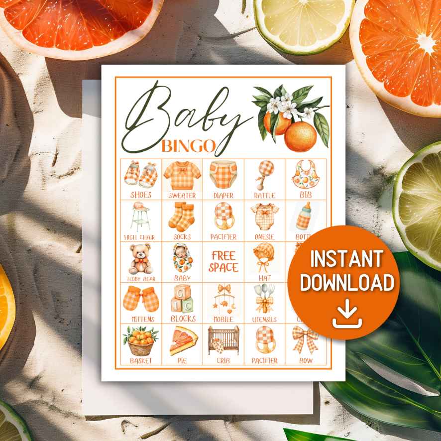 LITTLE CUTIE BABY SHOWER BINGO GAME - Image 2