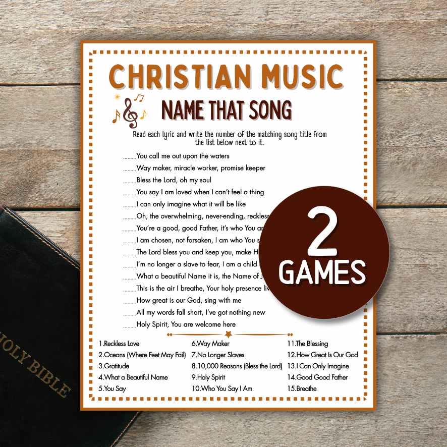 NAME THAT CHRISTIAN SONG GAME