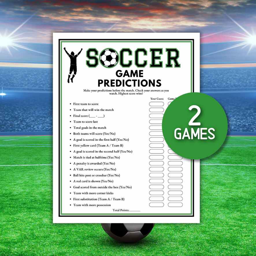 SOCCER PREDICTIONS GAME PRINTABLE