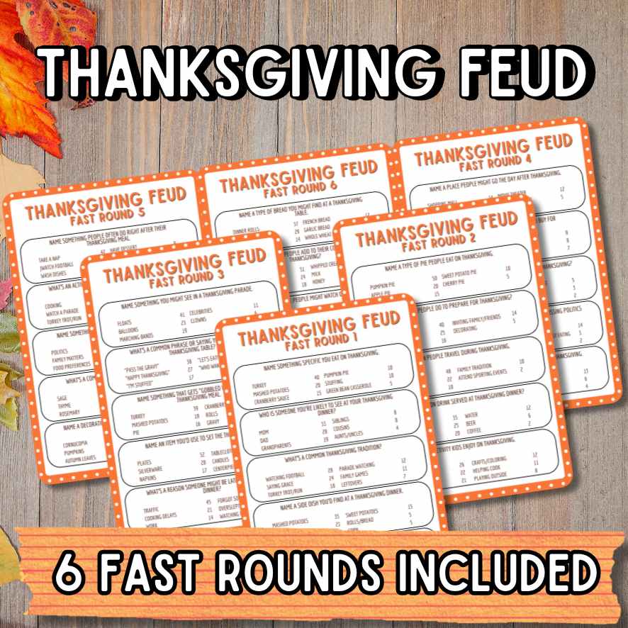 THANKSGIVING FEUD GAME - Image 4