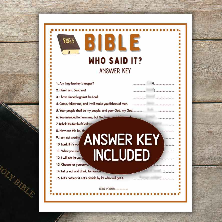 WHO SAID IT BIBLE VERSE GAME - Image 5
